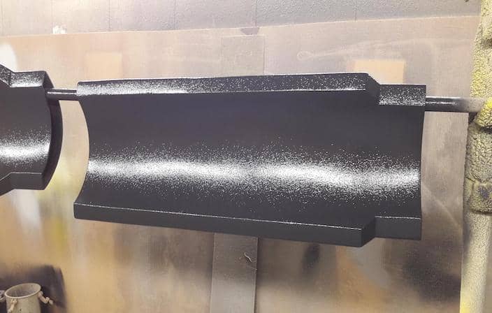 Peinture structurée sur pièces plastiques