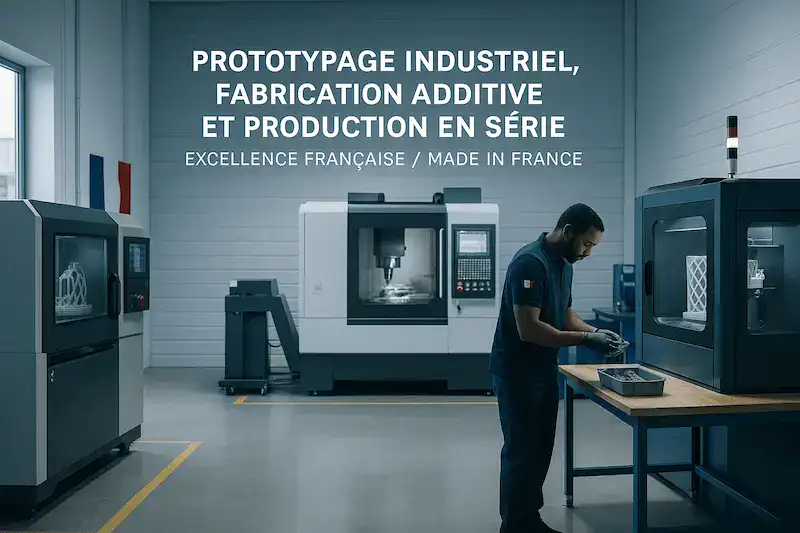Impression d'écran de la fabrication additive industrielle en France.