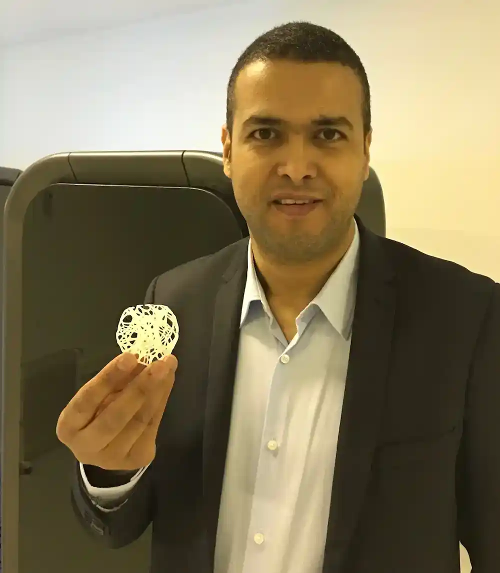 Objet 3D innovant en matériau léger.